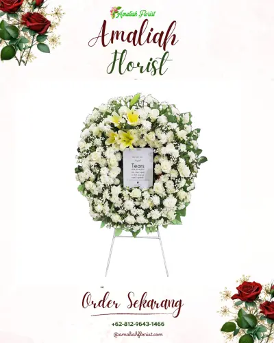 Krans Bunga Duka Cita di Padang Besi
